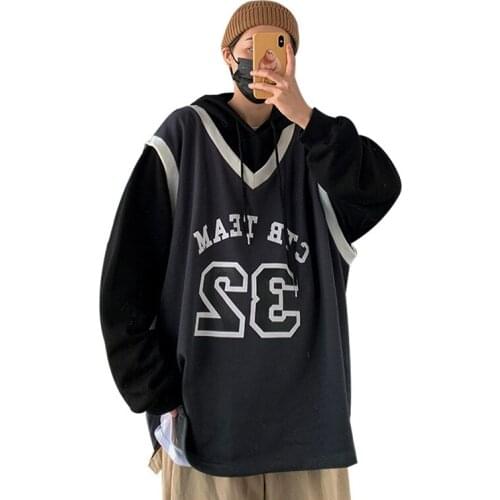 Couples Hoodie Tidal Harbor-Style L T Handsome Loose-Fit Hooded Douyin Clothes Trend Spring and Autumn MENS Outerwear Versatile