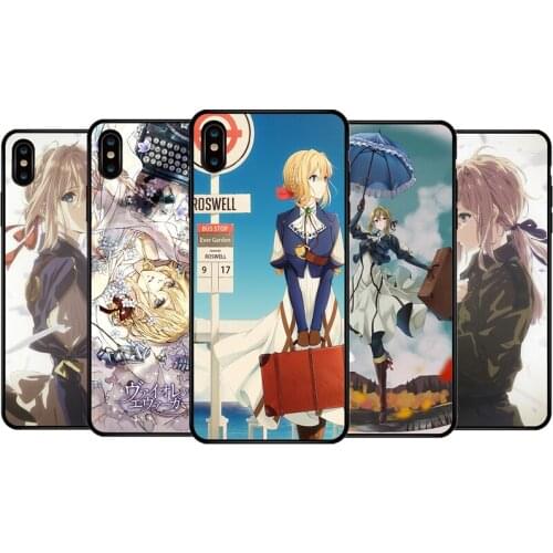 Violet Evergarden Soft Phone Case Cover for Iphone X XR XS MAX 6 7 8 Plus 11 Pro MAX A