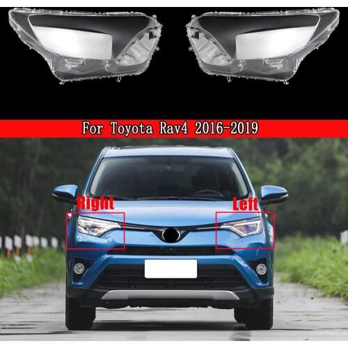 Car Headlight Headlamp Plastic Clear Shell Lamp Cover Replacement Lens Lampcover Lamp Shell For Toyota Rav4 2016 2017 2018 2019