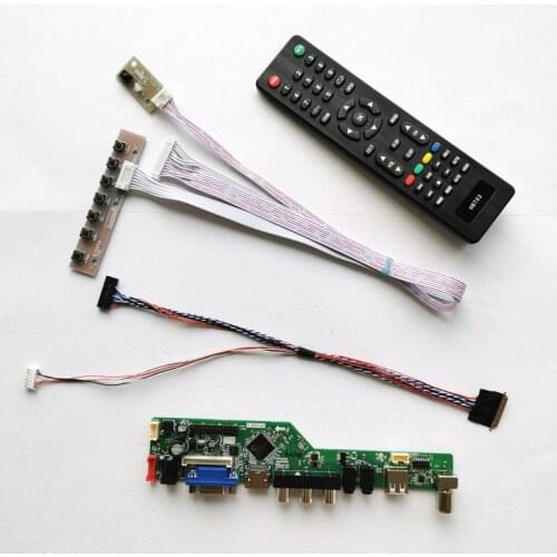 Fit B140RW01/B140RW02/B140RW03 14" 1600*900 40Pin LVDS WLED VGA+Audio+USB+RF laptop panel screen controller drive board kit