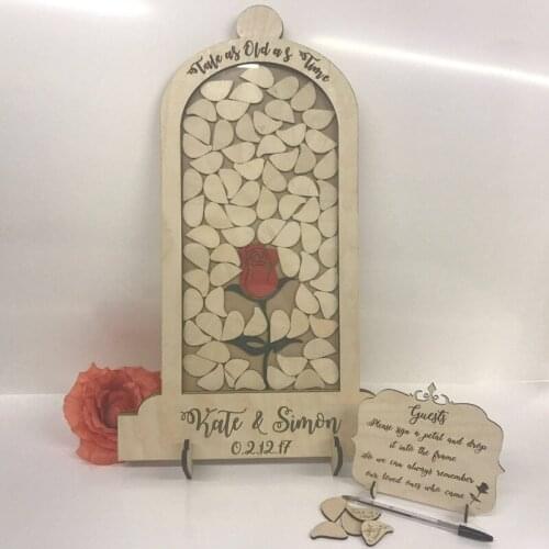 Custom Romantic Rose Mason Jar Wedding Guestbook, Drop Top Custom Beauty Guestbook, Unique Frame Guestbook Sign, Creative Ideas