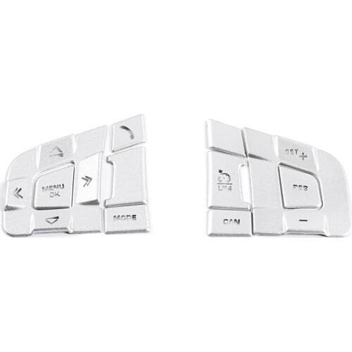 Car Steering Wheel Buttons Sequins Decoration Stickers Trim Accessories for Land Rover Discovery Sport 2015-2019