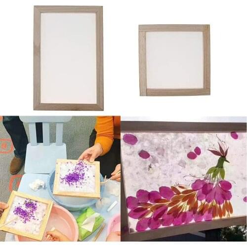 Paper Making Frame Screen Diy Wood Paper Making Papermaking Mould Crafts Handcraft Paper Recycling Tools Wooden Deckle 20x30cm