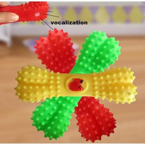 Pet rubber toy thorn boned dog vocal toy，Q293