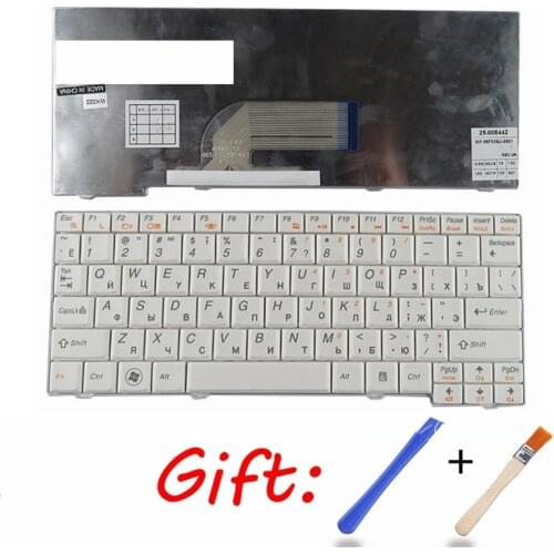 Ru Laptop Keyboard For Lenovo S10-2 S11 20027 S10-3C S10-2C White New Russian
