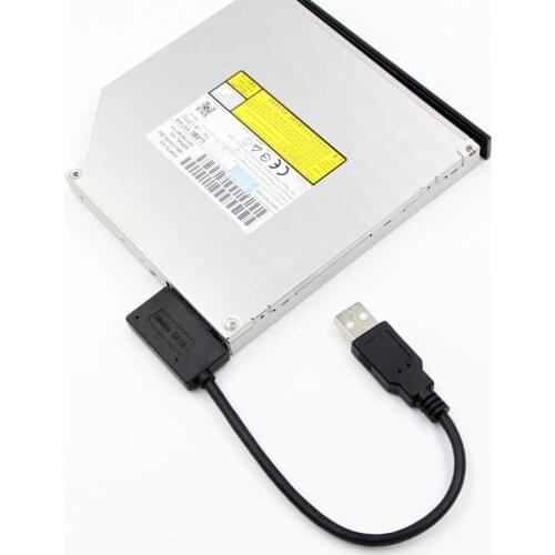7+6 13Pin Slim SATA to USB CD DVD Rom Optical Drive Cable Adapter Converter NK-Shopping