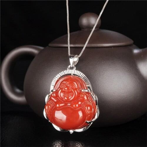 Fine jewelry Hot sale Chalcedony Buddha blessed peace and smooth As gift