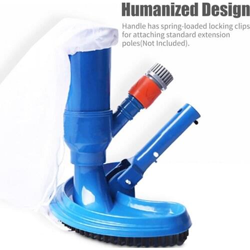 1 Set Useful Pool Brush Semicircle Curve Wall Brush Adjustable Vacuum Brush Plastic Portable Pool Vacuum Brush for Swimming Pool