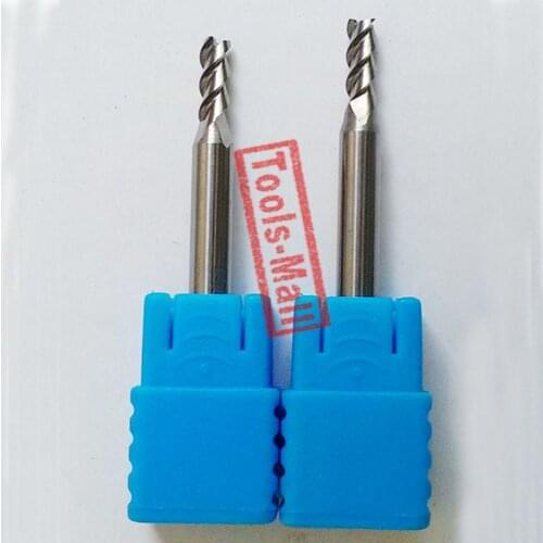1pc 3mm D3*8*D4*50 HRC50 3 Flutes Milling cutters for Aluminum CNC Tools Solid Carbide CNC flat End mills Router bits