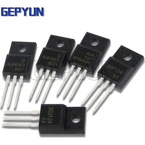 10PCS RJP63K2 RJP30E2 30F124 30J124 SF10A400H LM317T IRF3205 Transistor TO220F TO220 63K2 30E2 10A400H TO-220F TO220 Gepyun