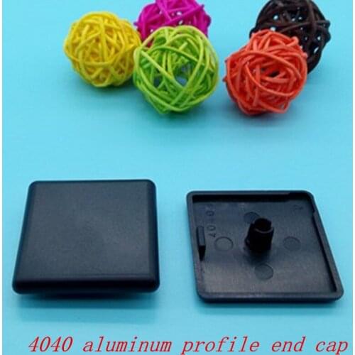 20Pcs/lot 4040 nylon Plastic End Cap Cover Plate black for 4040 EU Aluminum Profile