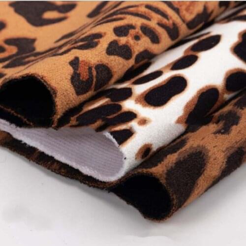 4 yards Imitation leather leopard print sbr waterproof neoprene sportswear climbing suit insulation cup cover