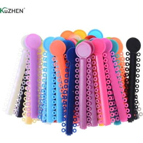1Pack 40Pcs Oral Teeth Care Dental Ligature Ties Orthodontics Elastic Multi Color Plastic Bands For Health Teeth Tools