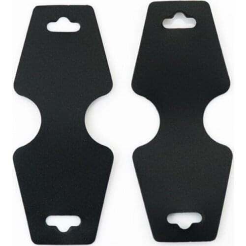50pcs/set Black Necklace Jewelry Display Cards PVC Card 4.5*11cm