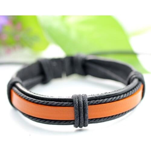 6pcs/set Wrap Woven Handmade Ethnic Tribal Bracelets Male Women Leather Bracelet Men Bangle Wholesale Jewelry Gift J75