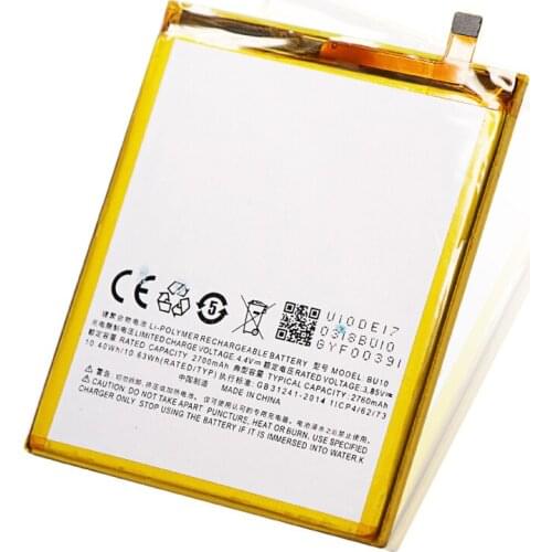 10pcs/lot battery ForMEIZU U10 Battery BU10 Batterie Bateria Batterij Accumulator 2760mAh