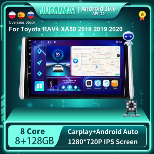 Android 10.0 GPS Car Radio For Toyota RAV4 RAV 4 2018 2019 Multimedia Video Player DSP Carplay 6G 128G IPS Stereo No 2 din DVD
