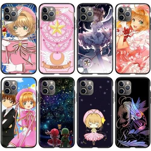 Card Captor Sakuras Anime Silicone Cover For Apple IPhone 12 Mini 11 Pro XS MAX XR X 8 7 6S 6 Plus 5S SE Phone Case