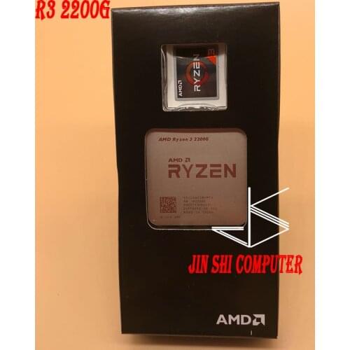 AMD Ryzen 3 2200G R3 2200G R3 2200 3.5GHz Quad-Core CPU Processor Desktop 65W Socket AM4 NEW But NO Fan