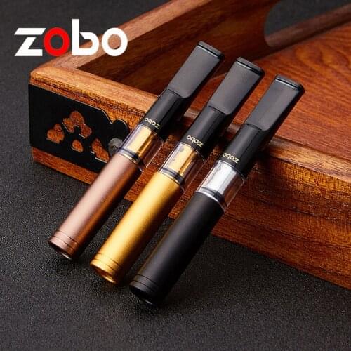 0.78MM ZOBO Circulation core type cigarette holder cleaning double filtration mouthpiece sets MENS smoking accessory
