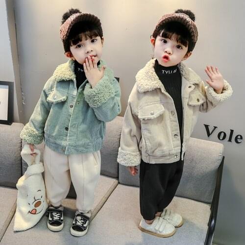 Girls Babys Kids Coat Jacket Outwear 2021 Retro Winter Autumn Thicken Warm Overcoat Top Sport Cardigan Childrens Clothing