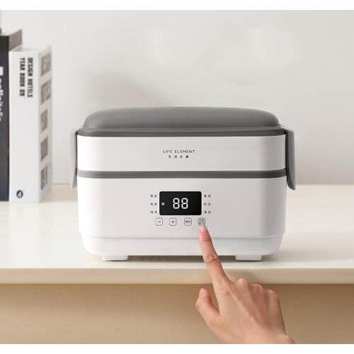 220V Multifunction Electric Lunch Box Double Stainless Steel Liner Insulation Portable Steam Heat Electric Rice Cooker Office