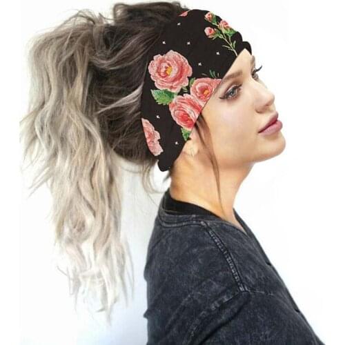 Starry Sky Digital Printing Sports Yoga Fitness Sweat-absorbent Turban Hair Band