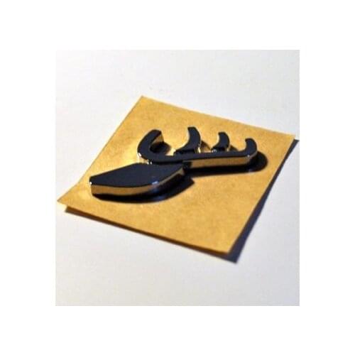 Chrome Emblem Badge Sticker Rear Fender Car HIRSCH Performance Tuning