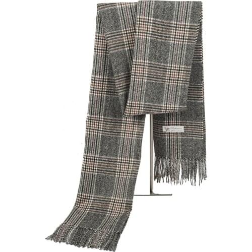 Classic Plaid Cashmere Scarf Shawl Women Warm Centaur Plaid Shawl Cloak Thick knitted Blanket Scarf Blended Scarves Wholesale