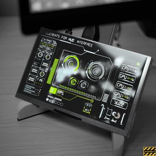 7 Inch 1024*600 Screen DIY Kit LCD Module Computer Host Display Case Temperature Monitoring Desktop With Car Display Monitor