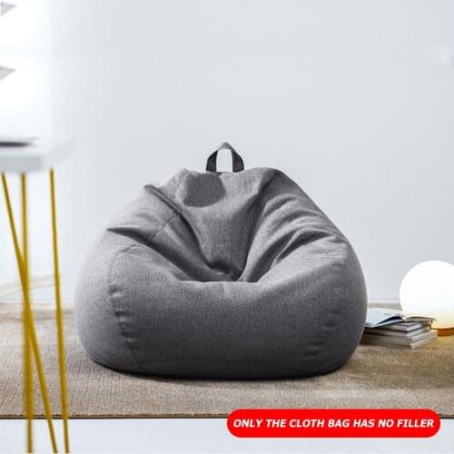 Bean Bag Sofa Chair no filler Cloth chair recliner seat beanbag cushion Large Beanbag Stuffed Storage for Kids Adults 70*80cm