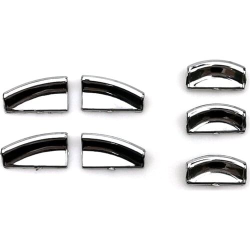 For Mercedes Benz ML GL W166 X166 C W204 E W212 GLK X204 Class Door Lift Button Stickers ABS Chrome Trim Accessories