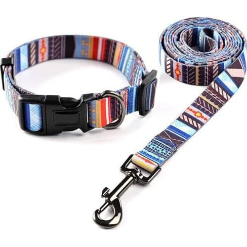 Pet Leash Polyester Pull Strap Alloy Buckle Adjustable Multicolor Dog Training Leash Rotatable Hook Durable Outdoor Dog Leash