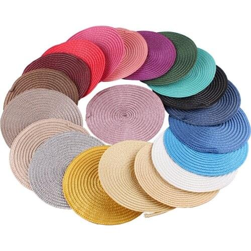 New 15CM PP Round Base Fascinator Base Millinery Accessories For Headpiece Party Wedding Cocktail Occasion Church 24Pcs/Lot