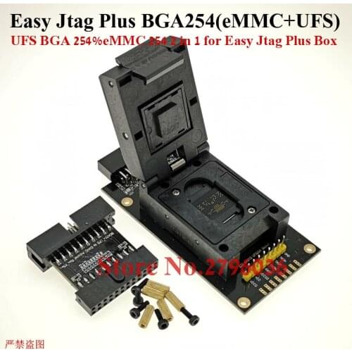 2021 Newest Original z3x Easy-Jtag Plus UFS BGA-254 Socket / EMMC 254( EMMC +UFS 2 IN 1 ) Adapter for EASY JTAG PLUS BOX work