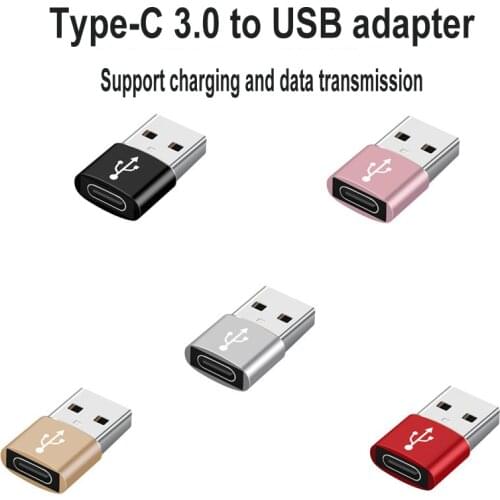 Type-C USB Female to USB 3.0 Male OTG Adapter For iPhone 12 11 Macbook Air Pods Pro Xiaomi Poco F3 F2 M3 X3 NFC USB C Connector