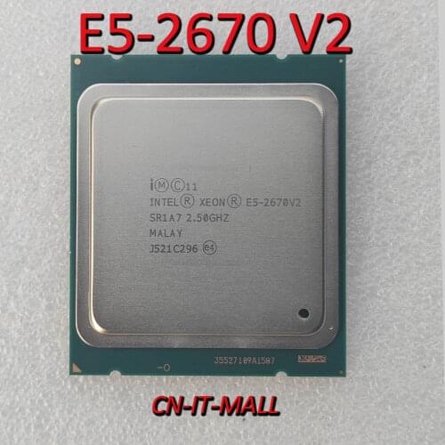 Intel E5-2670 V2 E5 2670 V2 Server cpu 2.5G 25M 10Core 20 thread LGA2011 Processor