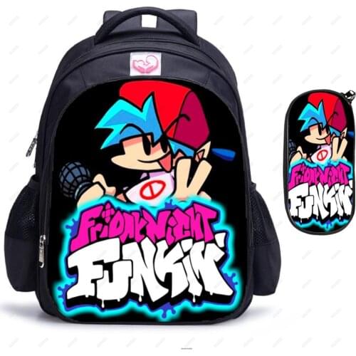 Friday Night Funkin Backpack Anime Children School Bags Orthopedic Backpack Teenager School Boys Girls Mochila Travel Backpacks