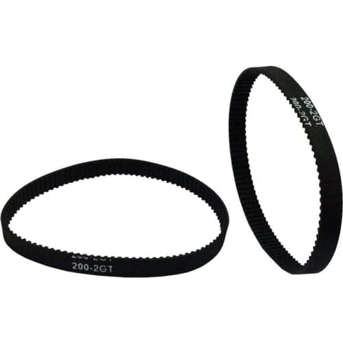 GT2 Closed Rubber Belt 2GT 6mm 3D Printer Parts 110, 112, 122, 158, 200 280 300 400 610 mm Synchronous Belt