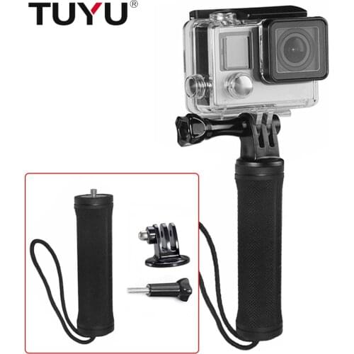 TUYU Hand Grip Selfie stick Protable Handheld Stabilizer for Gopro Hero 9 8 7 6 5 SJCAM SJ4000 yi 4K EKEN Camcorder Accessories