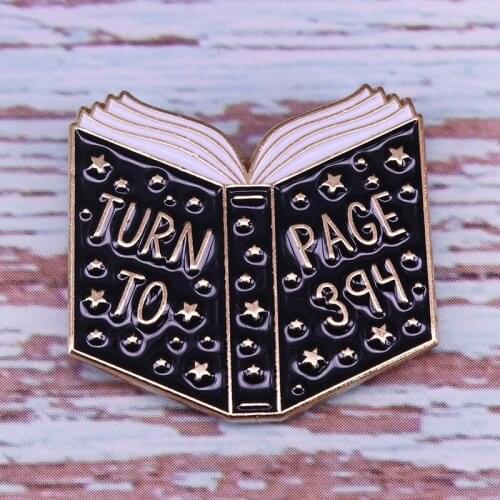 Professor Snape Page 394 lapel pin witchcraft literary bookish jewelry
