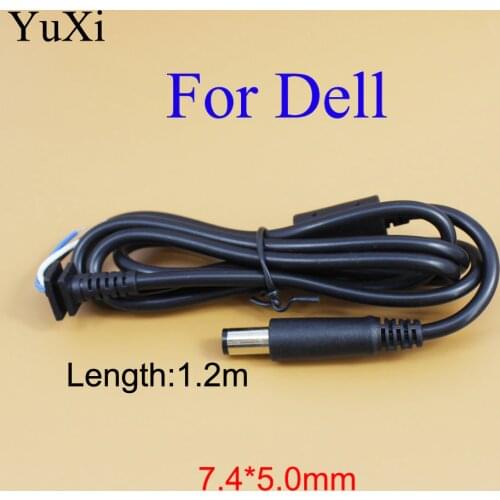 YuXi 7.4 x 5.0 mm Power DC Jack Charger Adapter Plug Cord Connector Cable Power Supply Cable for HP for DELL Laptop 7.4*5.0 1.2m