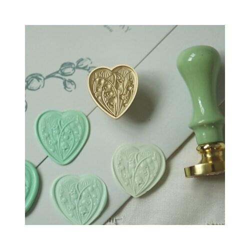 Heart Sewing Machine Special-shaped Wax Seal StampFire Lacquer Seal Head Wedding Greeting Card Wax Seal