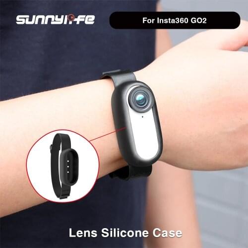 Sunnylife Lens Silicone Case For DJI Drone Insta 360 GO 2 Accessories Camera Protection Plam Strap Bicycle Strap Scratch-proof