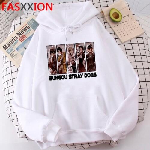 Bungou Stray Dogs hoodies male hip hop 2021 Ulzzang anime men sweatshirts hoody Oversized