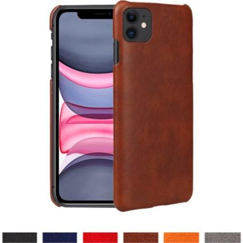 Slim Simplicity Vegan Leather Case For iPhone 11 Pro Max 11Pro Coque Shockproof Back Cover For Apple iPhone 11Pro Max Capa Funda