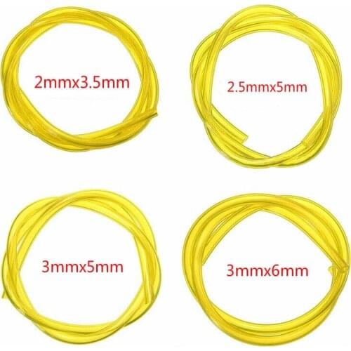 4 Sizes 0.6m Fuel Gas Line Pipe Hose String Tube Petrol Line for Trimmer Chainsaw Blower Tool 2x3.5/2.5x5/3x5/3x6mm