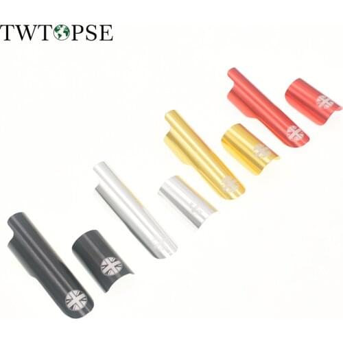 TWTOPSE Aluminum Alloy Bicycle Chain E Hook Protector For Brompton Folding Bicycle Bike 3SIXTY PIKES Rear Fork Guard Pad Sticker
