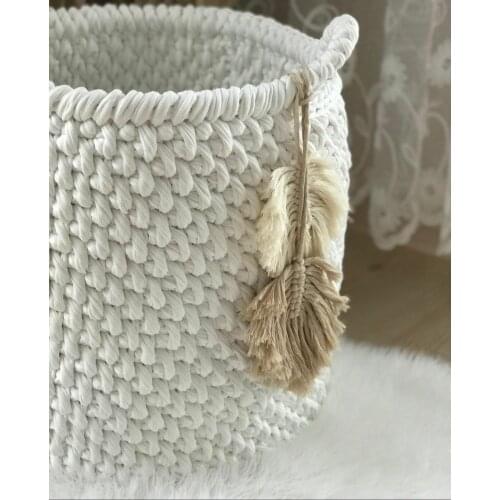 Knit poufs, rugs, chunky blankets, newborn baby baskets