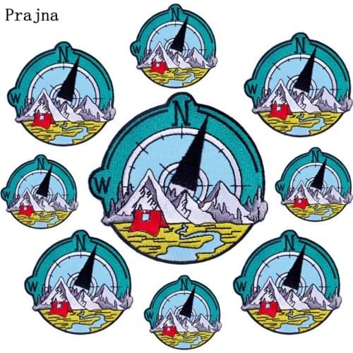10PCS Mountain Patch Adventure Embroideried Patches for Clothing Thermoadhesive Patches Outdoor Badge Iron On Patches On Clothes
